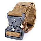 Чоловічий ремінь Tactical Belt 125 см, Пісочний / Туристичний ремінь / Чоловічий ремінь із пряжкою, фото 6