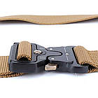 Чоловічий ремінь Tactical Belt 125 см, Пісочний / Туристичний ремінь / Чоловічий ремінь із пряжкою, фото 5