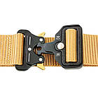 Чоловічий ремінь Tactical Belt 125 см, Пісочний / Туристичний ремінь / Чоловічий ремінь із пряжкою, фото 3