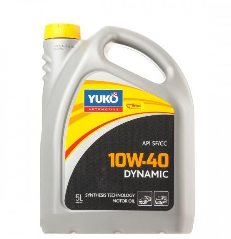 Універсальна моторна олива з синтетичними компонентами Dynamic 10w40, YUKOIL (Україна), 5 л