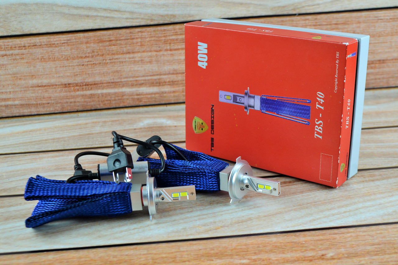 LED лампа Headlight T40 H4 60W 9-32V 6000K ( TBS ), фото 1