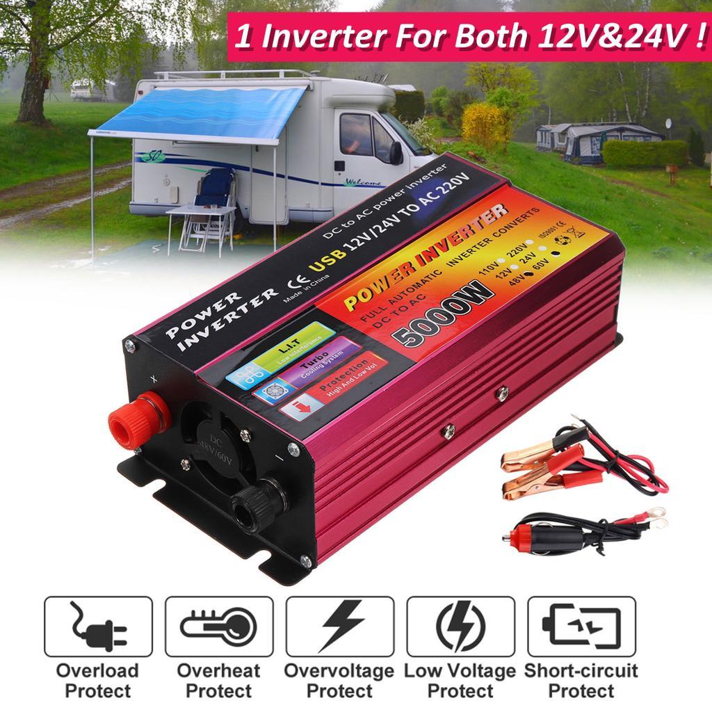 На 110 В Інвертор 5000 Вт, 12V/24V на 110 V (DC/AC Перетворювач) Китай