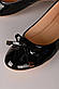 Балетки туфли женские черные Т1443, фото 5