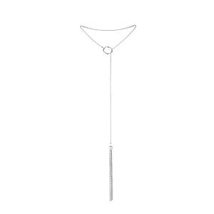 Ланцюжок для тіла Bijoux Indiscrets Magnifique Tickler Pendant Chain - Silver, прикраса для тіла