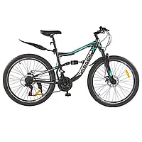 Велосипед SPARK ATOM 26-ST-18-AM2-D (Серый с зеленым)