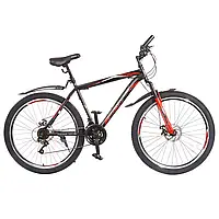 Велосипед SPARK FIRE 27.5-ST-19-AM-D (Чорний з червоним)