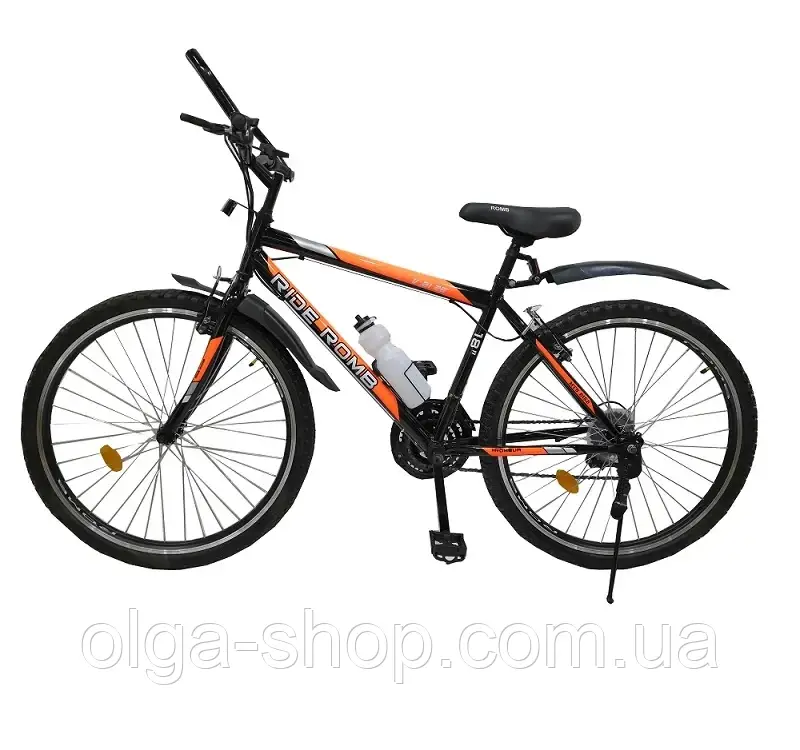 Велосипед SPARK RIDE ROMB V.21 26-ST-18-ZV-V (Чорний з жовтогарячим)