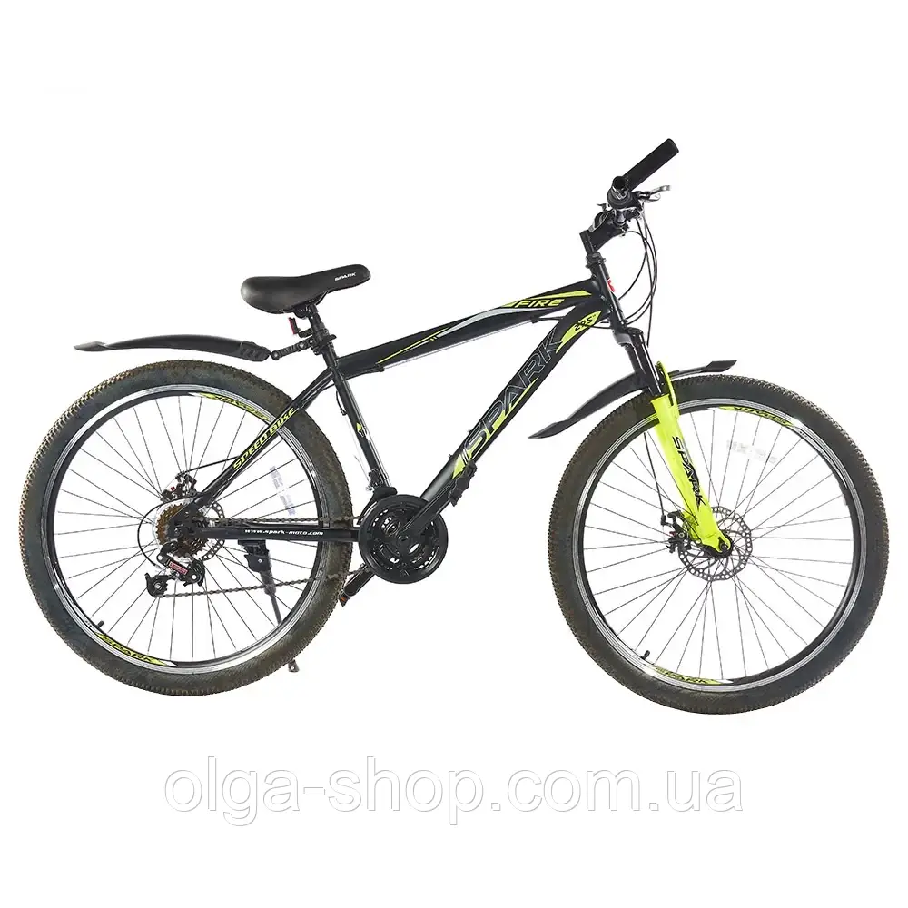 Велосипед SPARK FIRE 27.5-ST-17-AM-D (Чорний з жовтим)