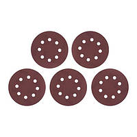 Круг шліфувальний на липучці Intertool 125мм × Р600 з отворами (5шт) (BT-0594)