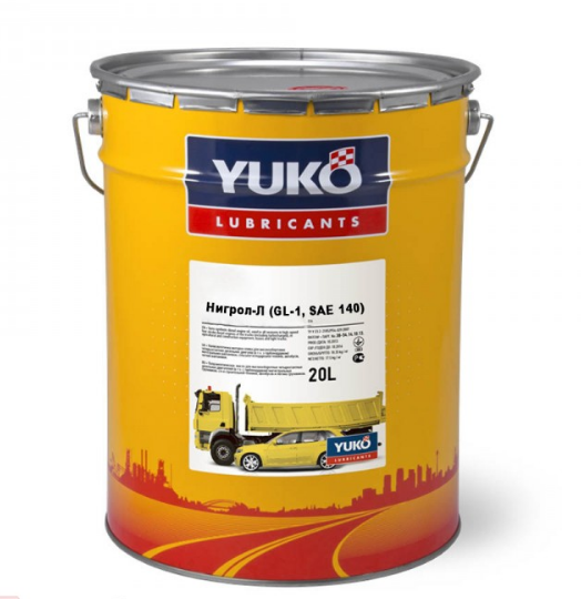 Мінеральна літня трансмісійна олива без присадок Нігрол-Л, YUKOIL (Україна), 20 л