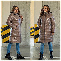 Стильное женское пальто на синтепоне Ткань "Плащевка" 46, 48, 50, 54, 56 размер 46 48