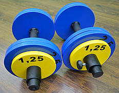 Гантелі набірні 2 по 15 кг Гантелі, гирі, штанги та диски металеві