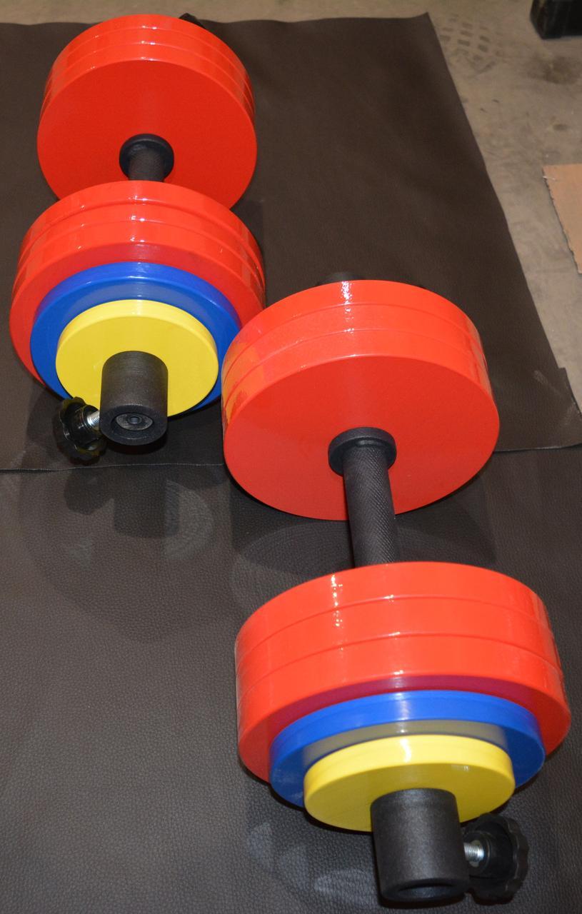 Гантелі набірні 2 по 40 кг Гантелі, гирі, штанги та диски металеві