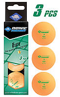 Мячи для настольного тенниса Donic Elite 1* (3 шт.) (608318) Orange