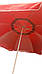 Пляжна парасолька Ø2.5 м повітряний клапан, чохол + бур у ПОДАРУНОК! нейлон, червоний, червоний, фото 3