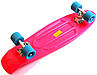 Пенніборд Nickel 27" рожевий, матові колеса, фото 3