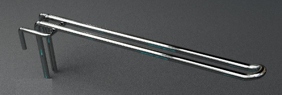 Крючок металлический для торгового оборудования 250 мм
