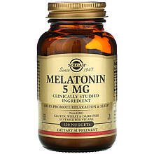 Мелатонін SOLGAR "Melatonin" здоровий цикл сну, 5 мг (120 таблеток)