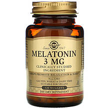 Мелатонін SOLGAR "Melatonin" здоровий цикл сну, 3 мг (120 пастилок)