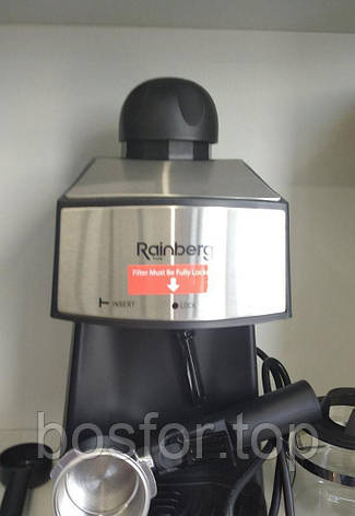 Кавоварка ріжкова Espresso Rainberg RB-8111 з капучинатором BF, фото 1