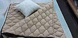 210 х 160 см Спальник / ковдра с подушкою ( Спальний мішок ) зимовий стьобаний на блискавці Зима мікрофібра, фото 8