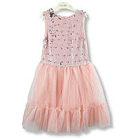 Детское Платье розовое пайетки-перевертыши тм Myzcello размер 8 лет