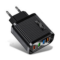 Зарядний пристрій Alitek Original 4 Port USB: Quick Charge 3.0 + 3x3.1A Black