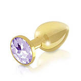 Металеві анальні пробки з кристалом 2 шт RIANNE S - Booty Plug Luxury Set, діаметр 3 та 3,5см, фото 3