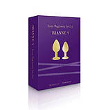 Металеві анальні пробки з кристалом 2 шт RIANNE S - Booty Plug Luxury Set, діаметр 3 та 3,5см, фото 7