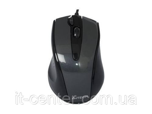 Миша A4tech N-500F-1 Gray (N-500F-1_USB-Glossy Grey), фото 1