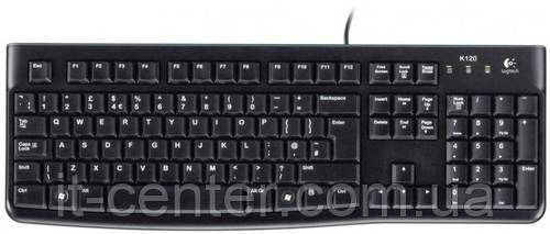 Клавіатура, Logitech K120 Black, OEM USB Uk
