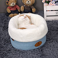 Лежак Hoopet 19X1303M 33*33*26 см Blue для котів собак хатніх тварин 5 шт., фото 4