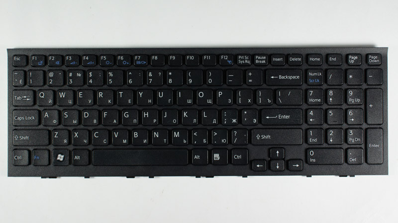 Клавіатура для ноутбука SONY (VPC-EH series) rus, black, фото 1