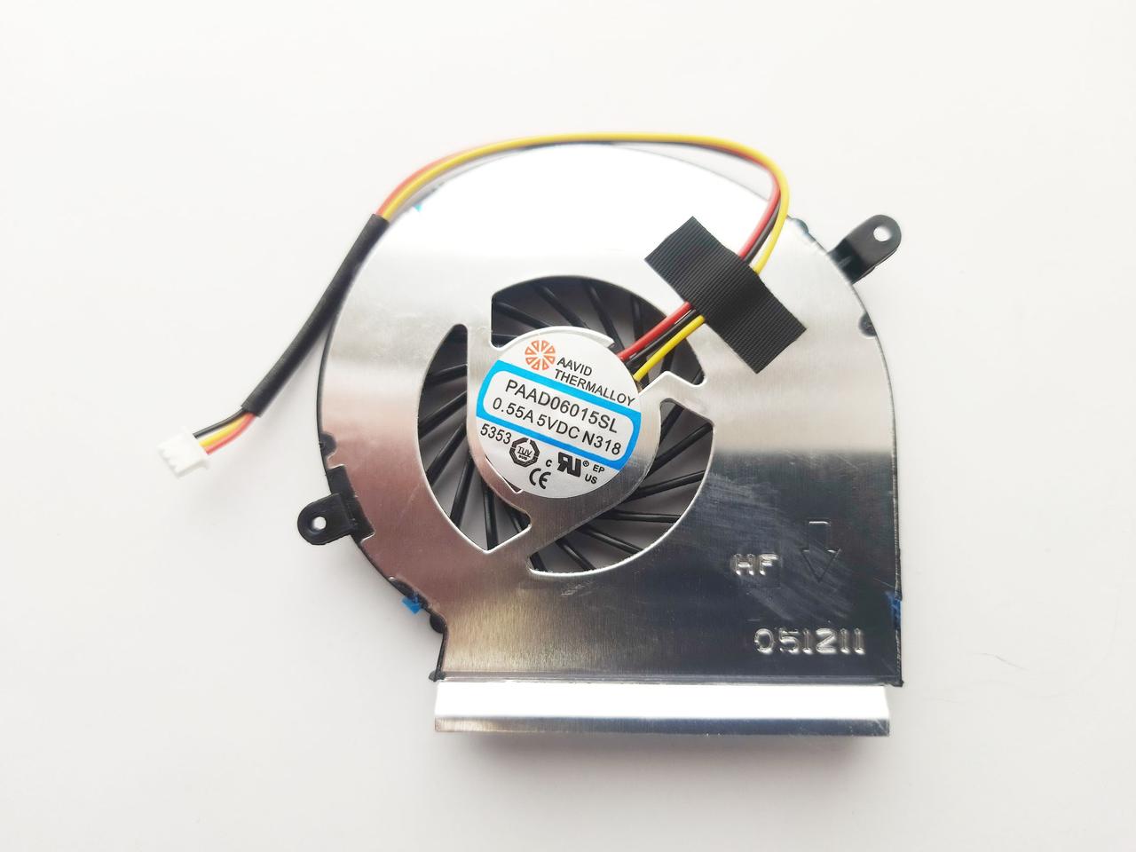 Вентилятор для ноутбука MSI GE62, GP62, GE72, GP72 (PAAD06015SL-N318), DC (5V, 0.55A), 3pin (for GPU), фото 1