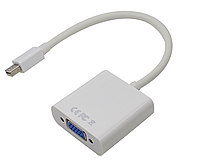 Адаптер-преобразователь Mini Display Port (Thunderbolt) - VGA (белый)