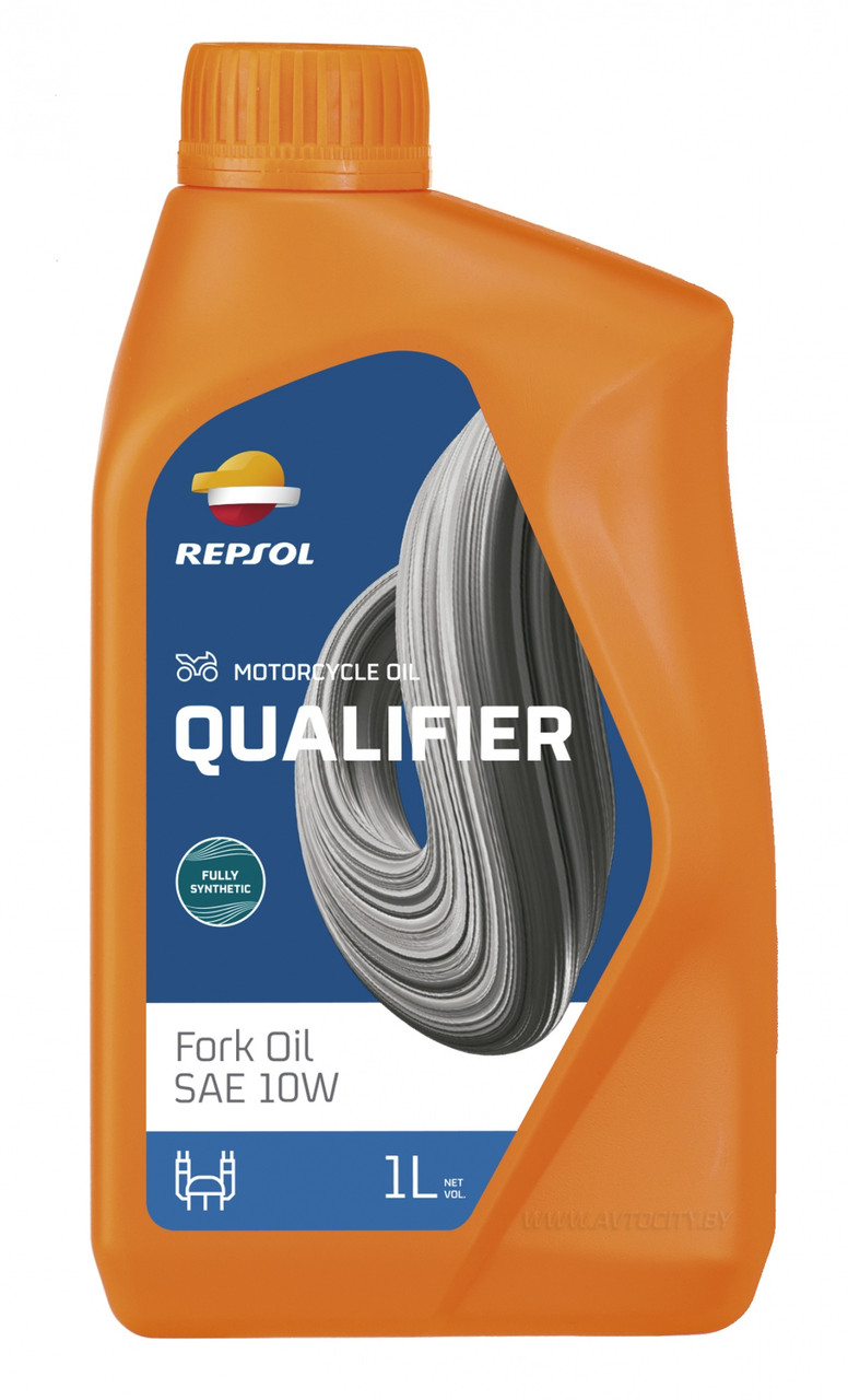 Вилочное масло REPSOL Moto Fork Oil 10W ( 1л ) синтетика Испания - фото 1 - id-p575584514