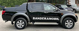 Вінілова наклейка на авто "BANDERAMOBIL " 15х180 см 2 шт