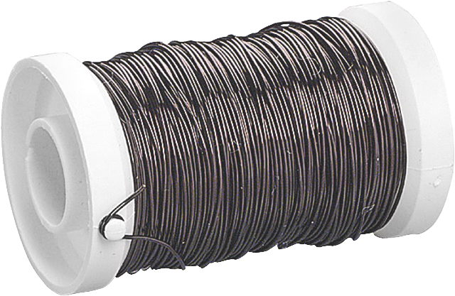 Лакований дріт для біжутерії чорний 50 м Ø 0,5 мм Knorr Prandell