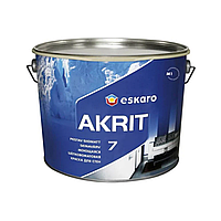 Моющаяся краска для стен и потолка Eskaro Akrit 7 9.5л