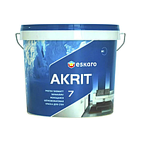 Моющаяся краска для стен и потолка Eskaro Akrit 7 4.75л