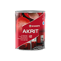 Зносостійка фарба для стін та стелі Eskaro Akrit 12 2,85 л