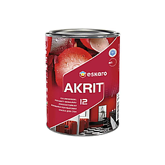 Зносостійка фарба для стін і стелі Eskaro Akrit 12 0.95 л