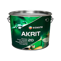 Особливо міцна фарба для стін та стелі Eskaro Akrit 20 9,5 л