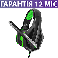 Игровые наушники Gemix W-360, с микрофоном, геймерские, игровая гарнитура для пк и ноутбука