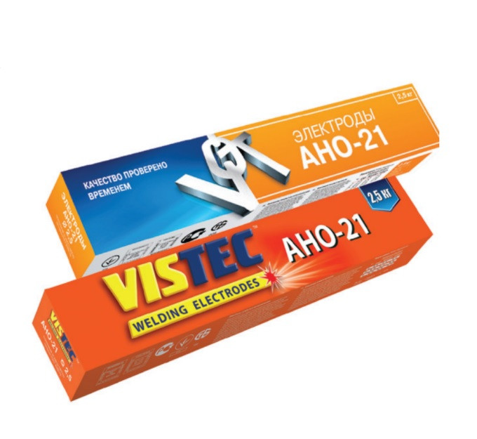 Зварювальні електроди АНО-21 д 3,0 мм уп. 2,5 кг Вістек