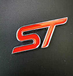 3D емблема "ST" червона