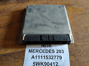 No38 Б/у Блок управління двигуном  A1111532779 5WK90412 для Mercedes-Benz W203 2002-2007