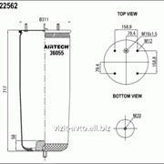 Пневмоподушка без стакана Mercedes Atego 9743200017 4786 N P01 34786k