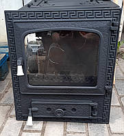 Дверцята для пічки, каміна, барбекю з склом «Плазма» велика