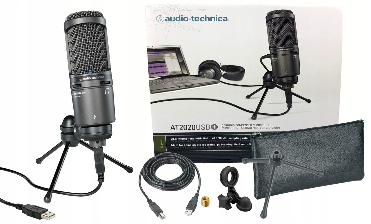 Студійний мікрофон Audio-Technica AT2020 USB+, фото 1